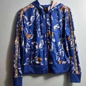 Adidas Blue Floral Track Jacket